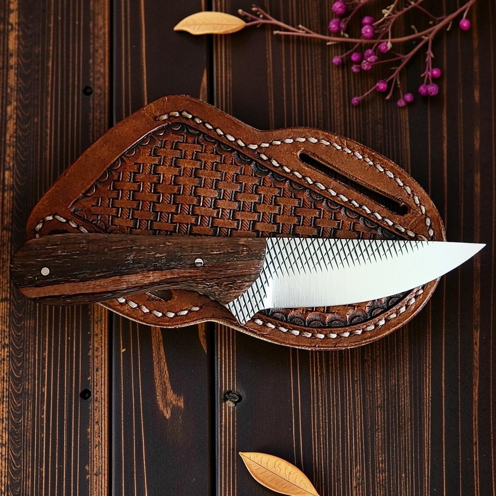 The Lone Ranger | Handmade Farrier Rasp Steel Cowboy Knife