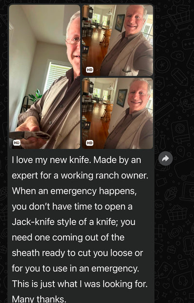 Customer WhatsApp review 1
