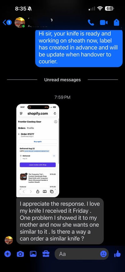Customer WhatsApp review 13