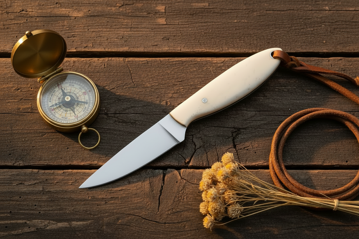 Shepherd Knife – D2 Steel Blade with Leather Sheath