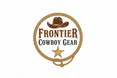 Logo for Frontier Cowboy Gear featuring a cowboy hat and rope design on a white background.