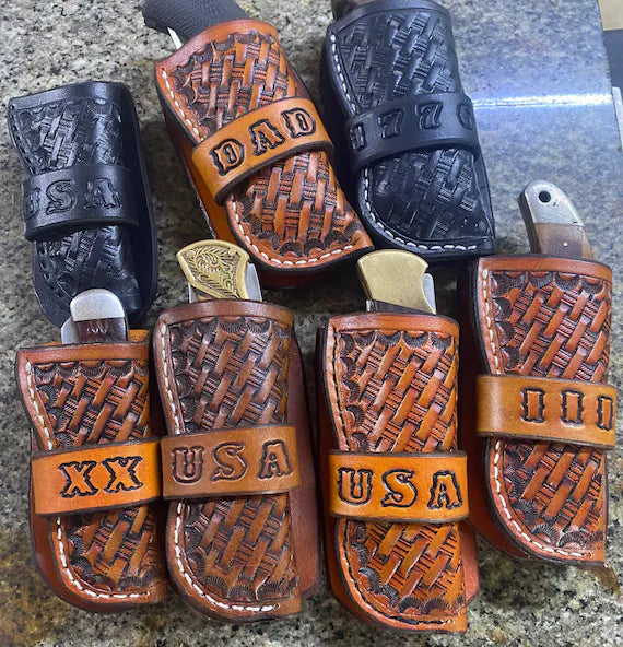 Personalized Leather Knife Sheath