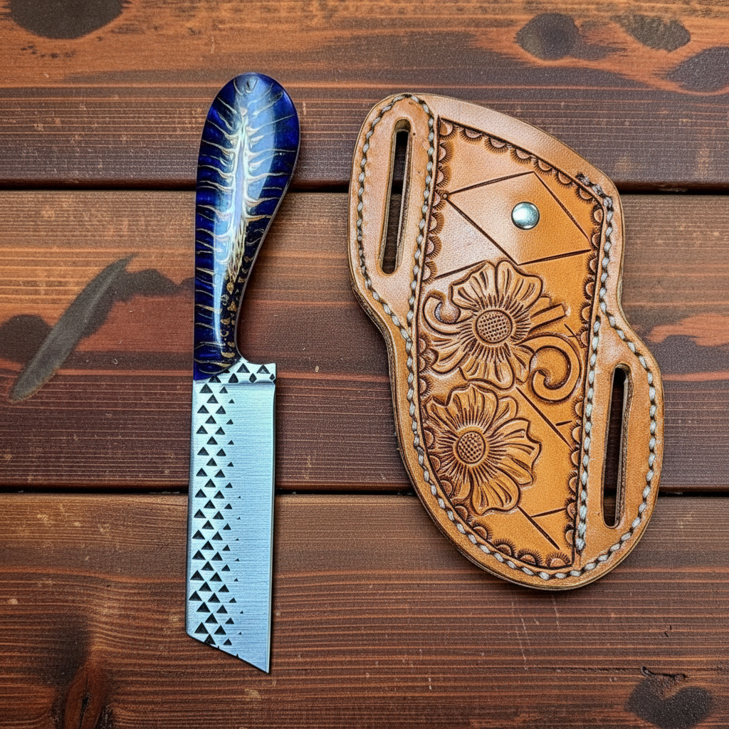 Western Knife Flat Lay